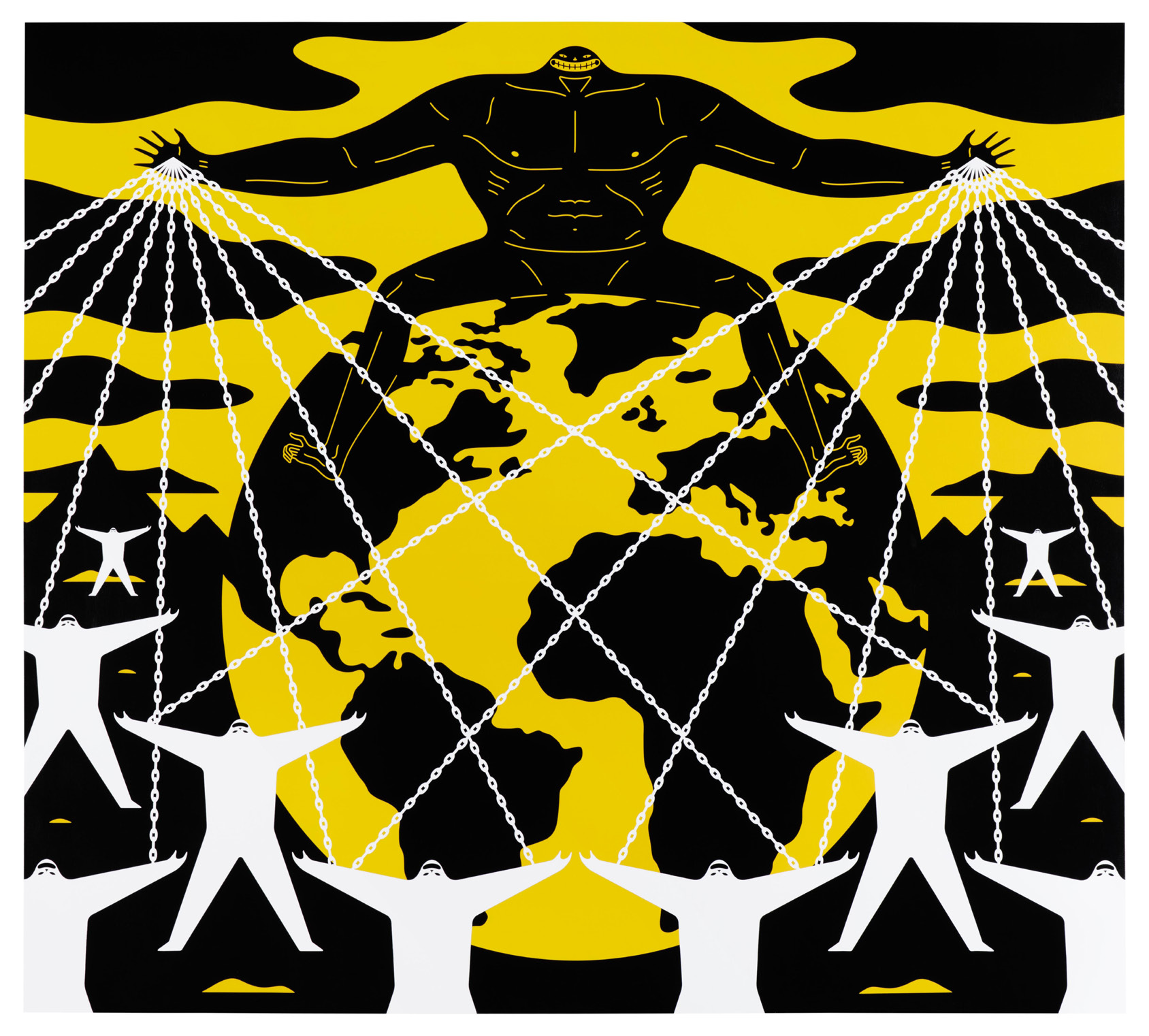 Cleon Peterson, It’s Mine, 2020, acrylic on canvas