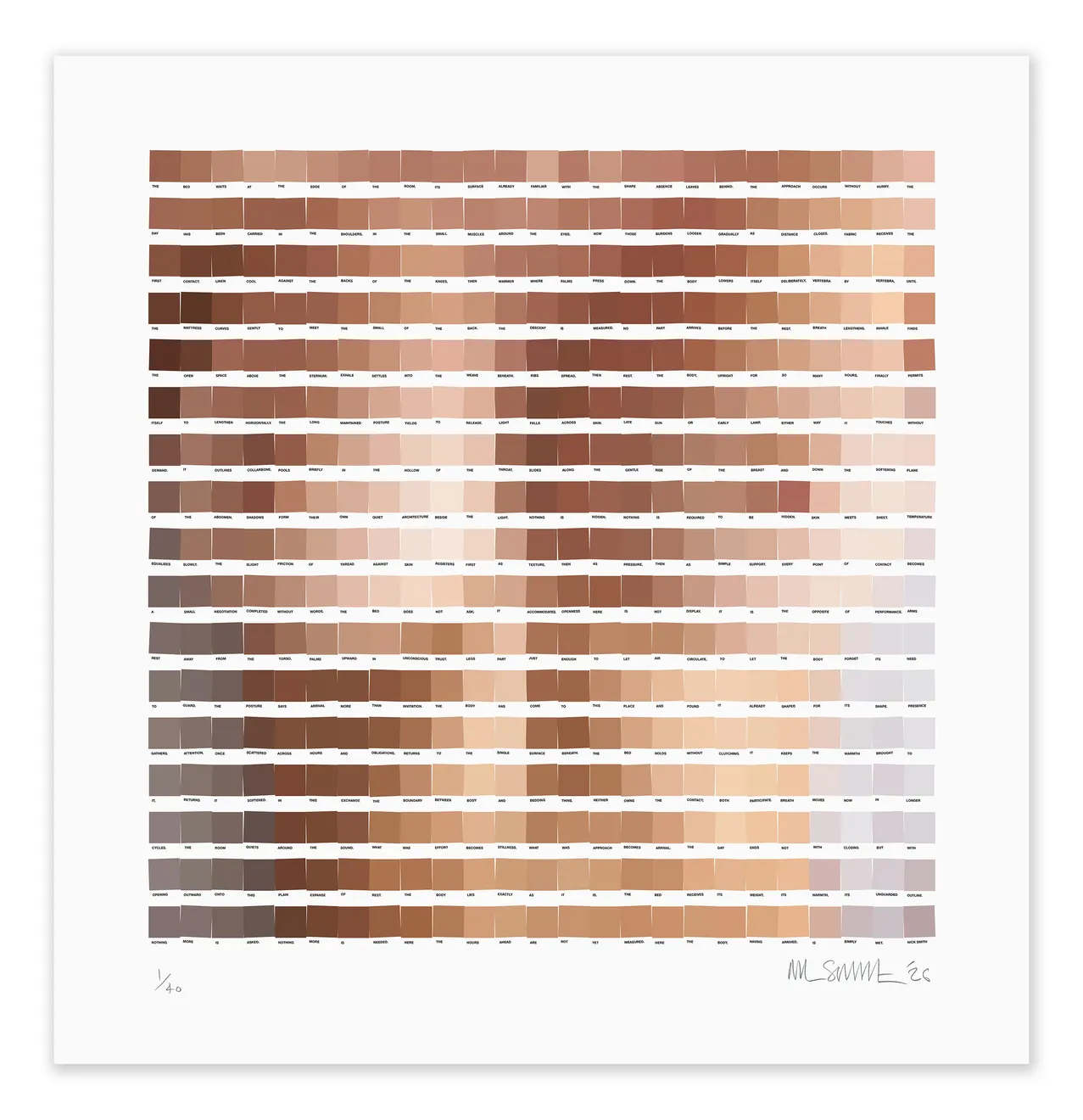 Nick Smith, Alba (2026), print