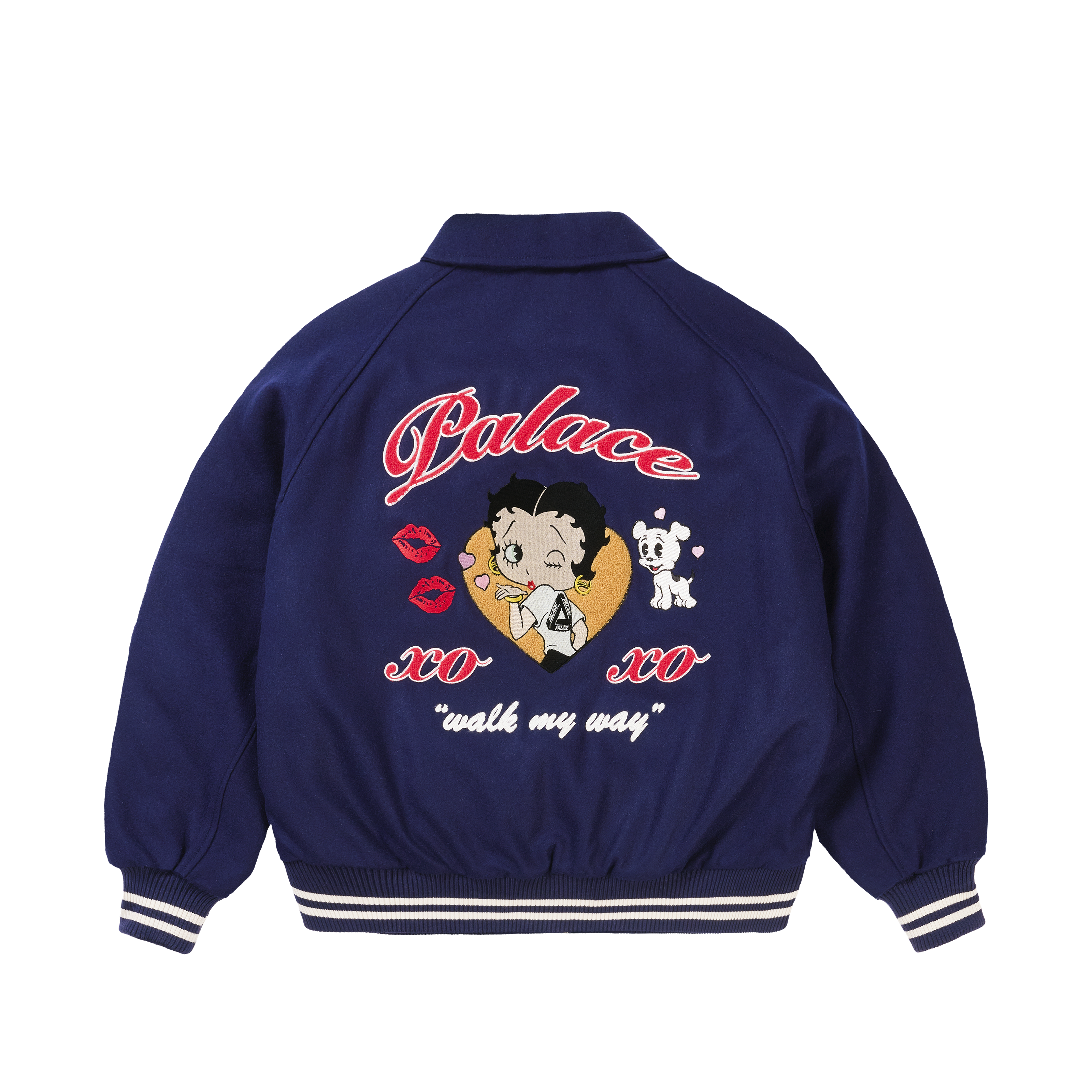 BETTY BOOP VARSITY JACKET NAVY