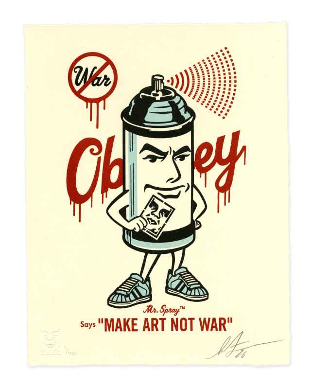 Mr. Spray Letterpress by Shepard Fairey