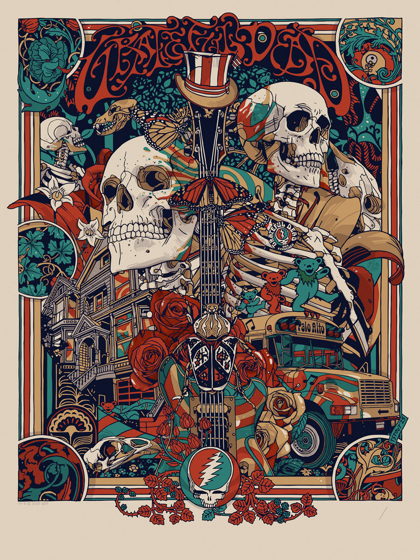 Tyler Stout Grateful Dead regular-edition screen print