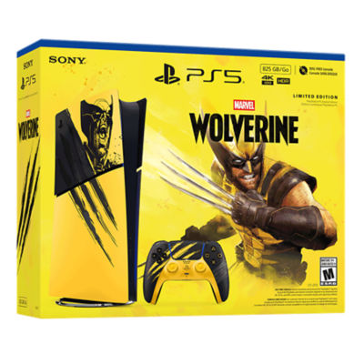 US retail box for the 825GB PS5 Digital Edition Marvel’s Wolverine Battle Yellow Limited Edition Bundle
