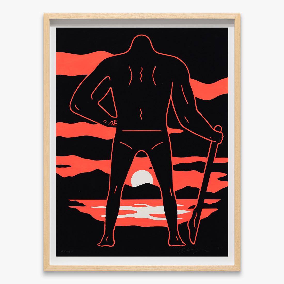 Cleon Peterson, Truth, gouache on paper