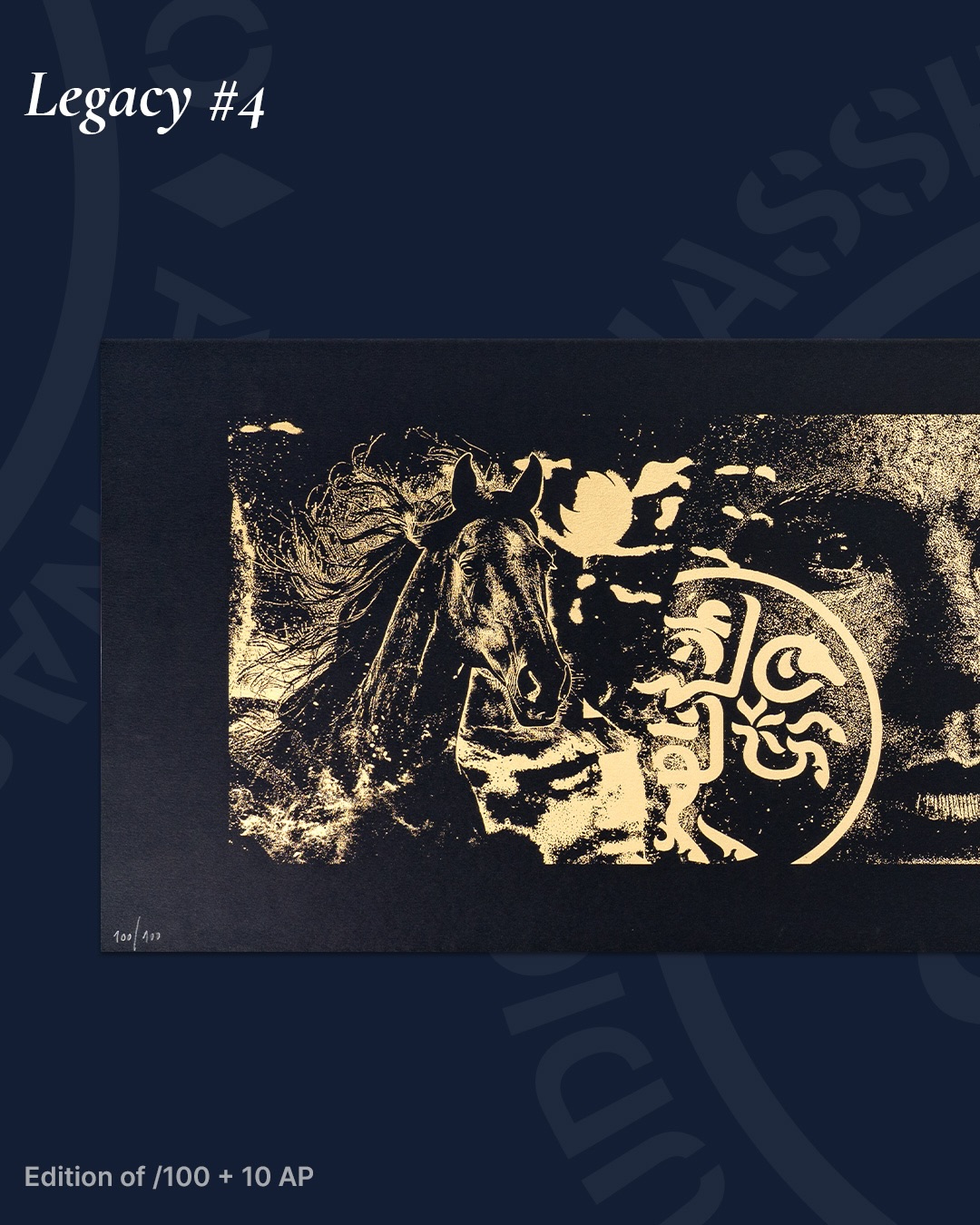 Official artwork card for Legacy #4 by Vhils; campaign marks retained.