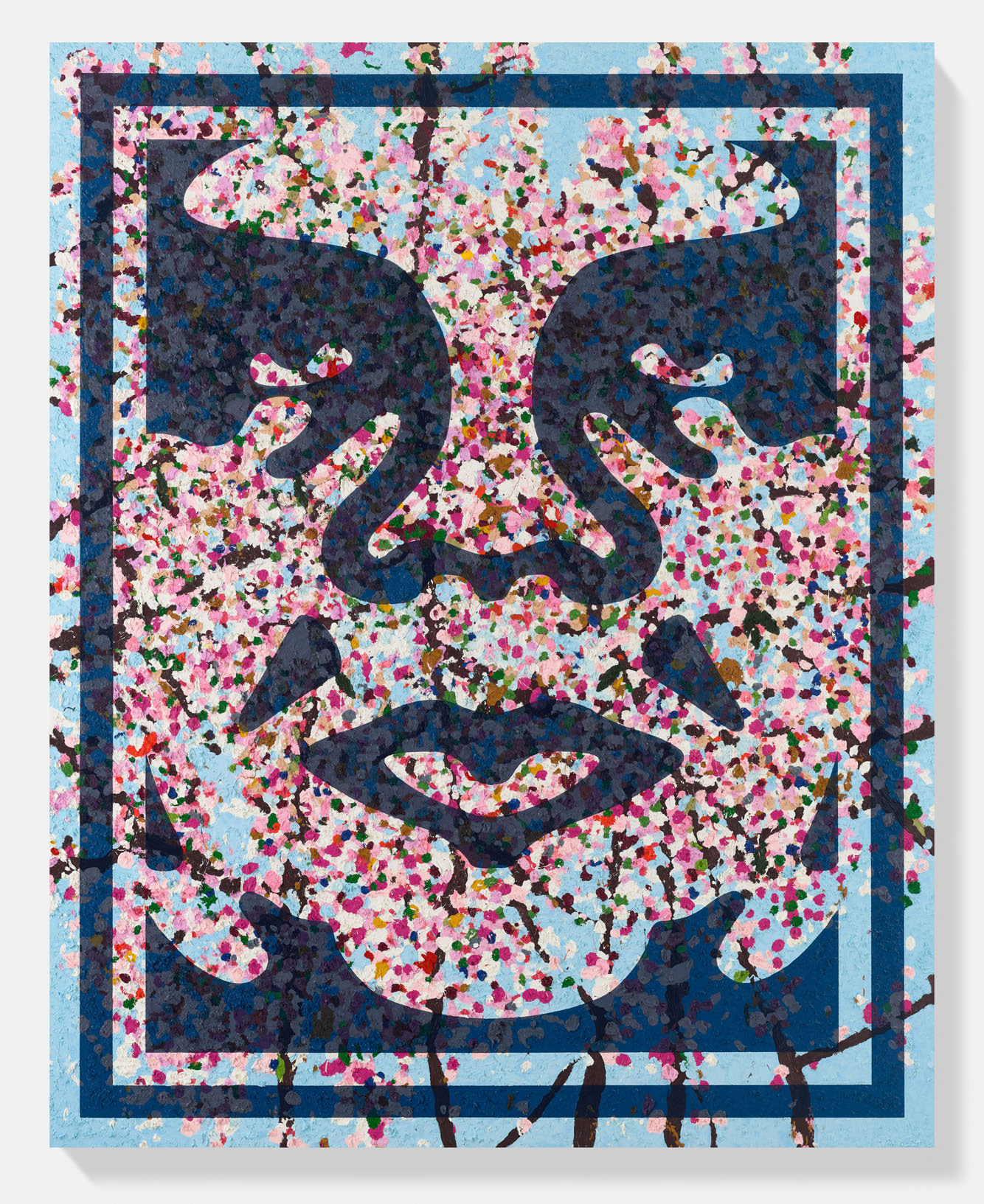 Commanded Blossom (TT5-2),2026,by Shepard Fairey and Damien Hirst. Official HENI press image.