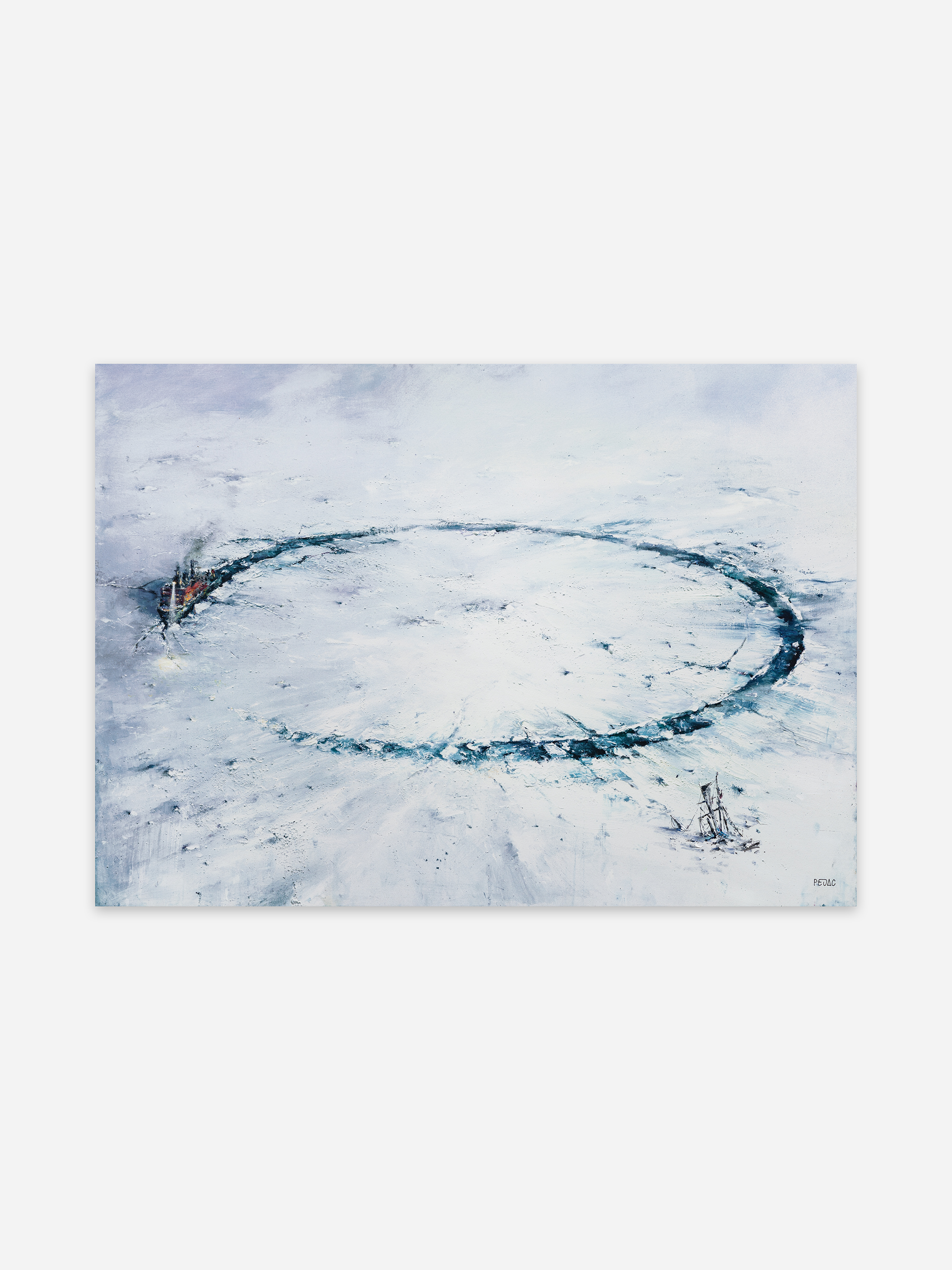 Pejac SELF-DEFENCE 9am (Special Edition), representative special copy 1/3 with submerged ship