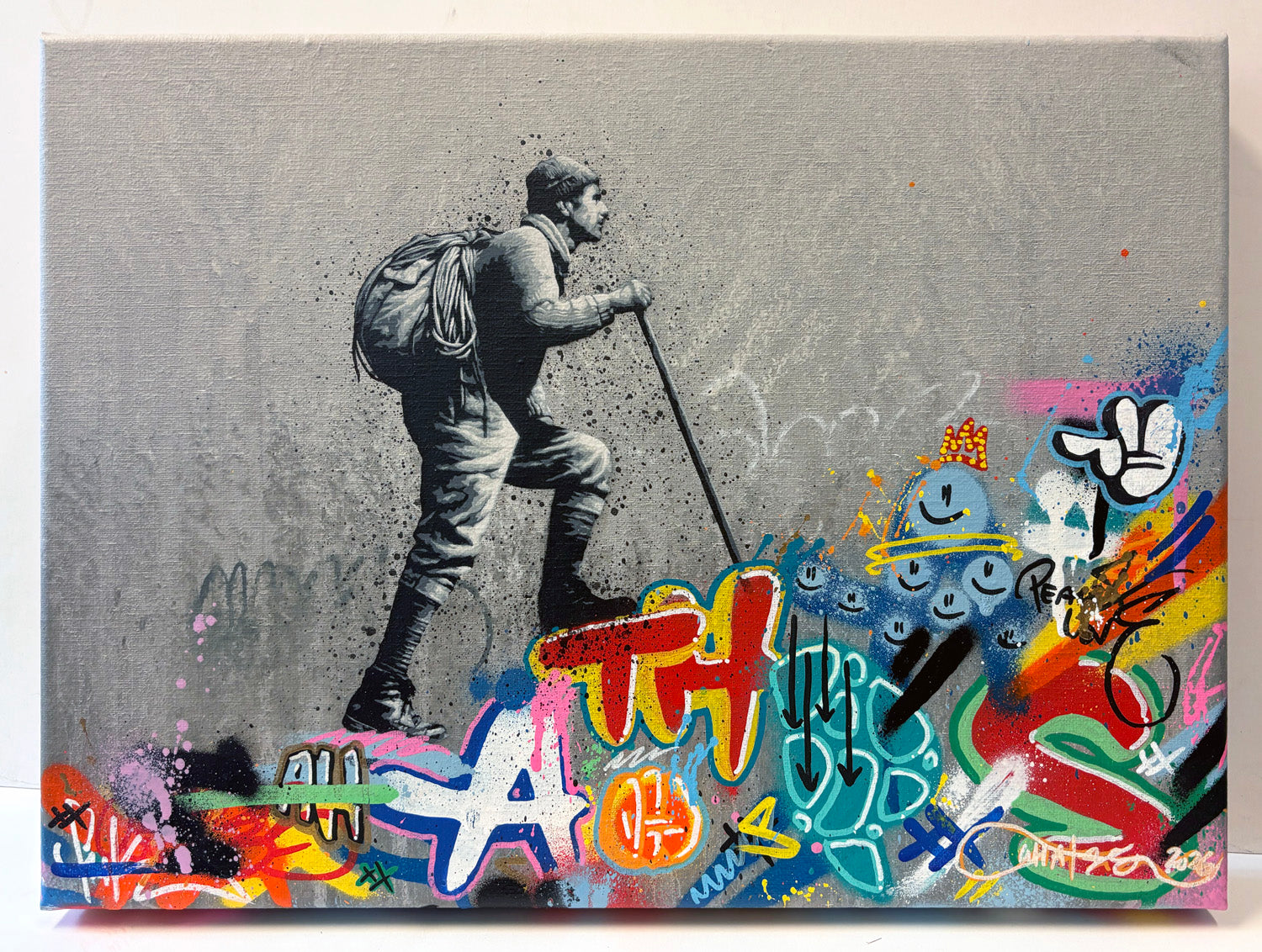 Martin Whatson, Ascending, 2026 canvas shown by Vertical Gallery.