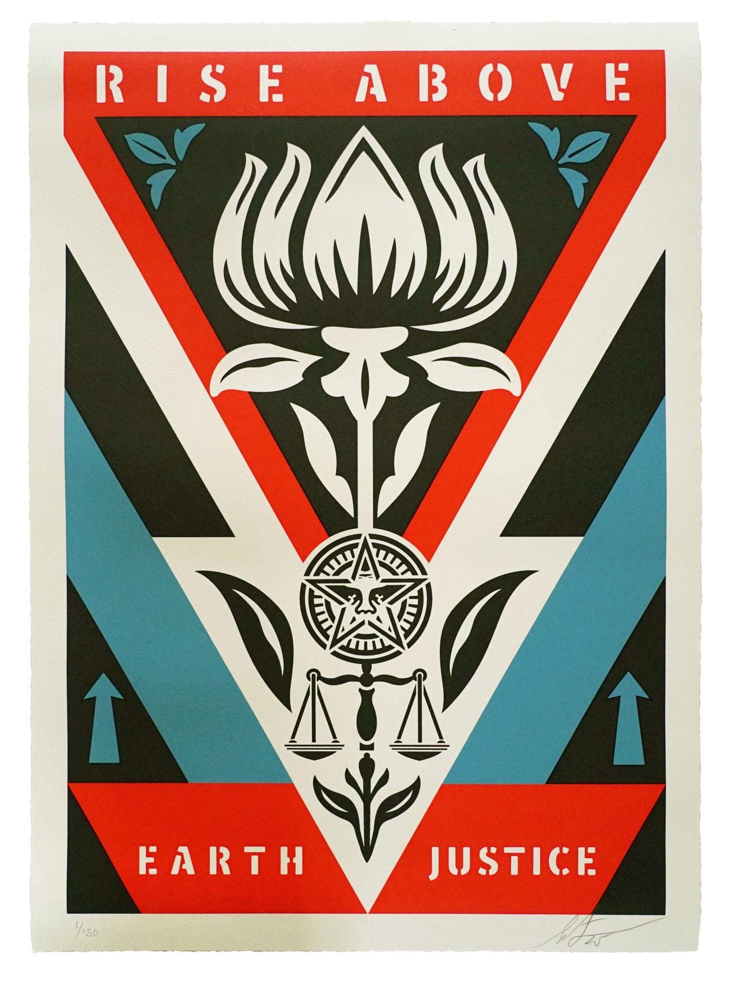 Rise Above Earth Justice (Red) screenprint
