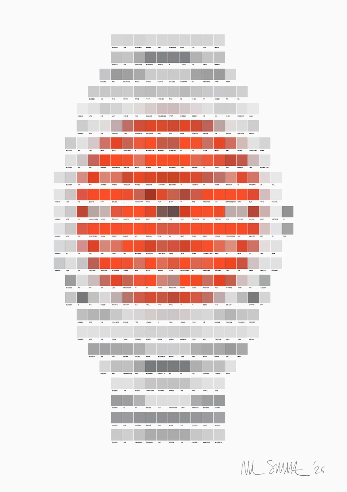 Nick Smith, Coral Perpetual (2026), original collage