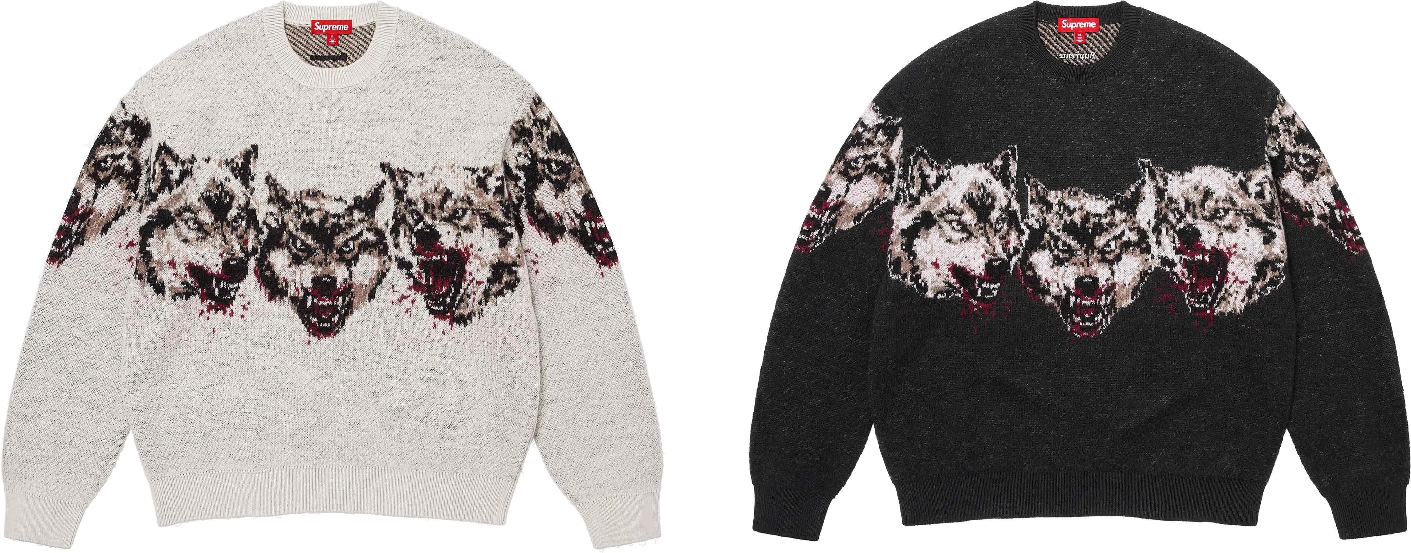 Supreme Wolves Sweater Fall/Winter 2026 official product assortment