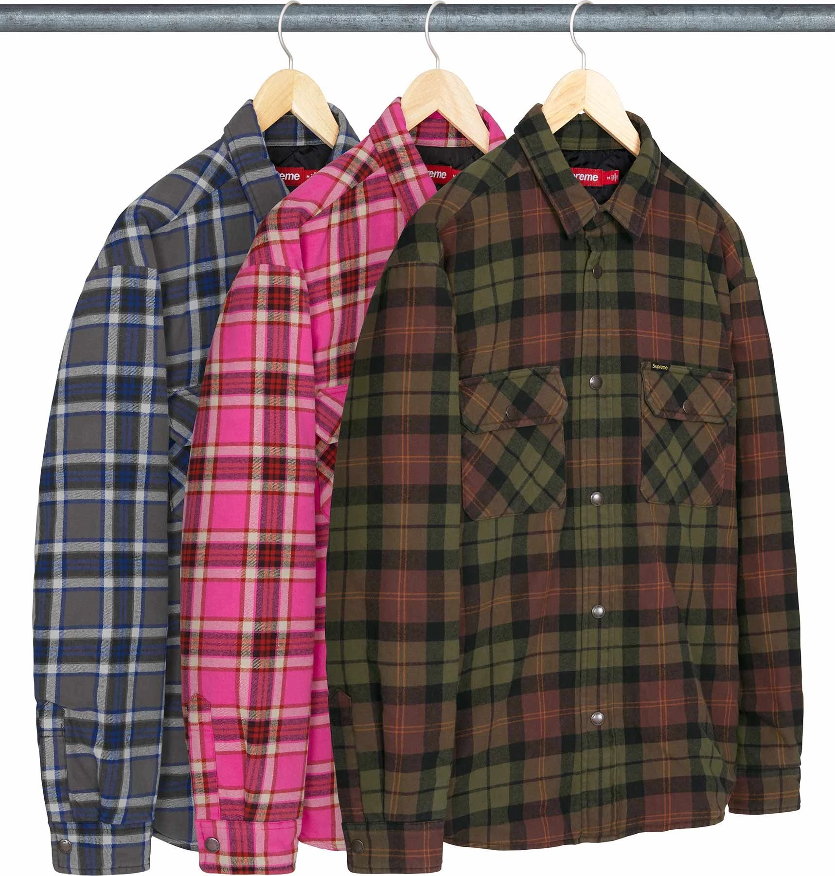 Supreme Quilted Lined Flannel Snap Shirt Fall/Winter 2026 official product assortment