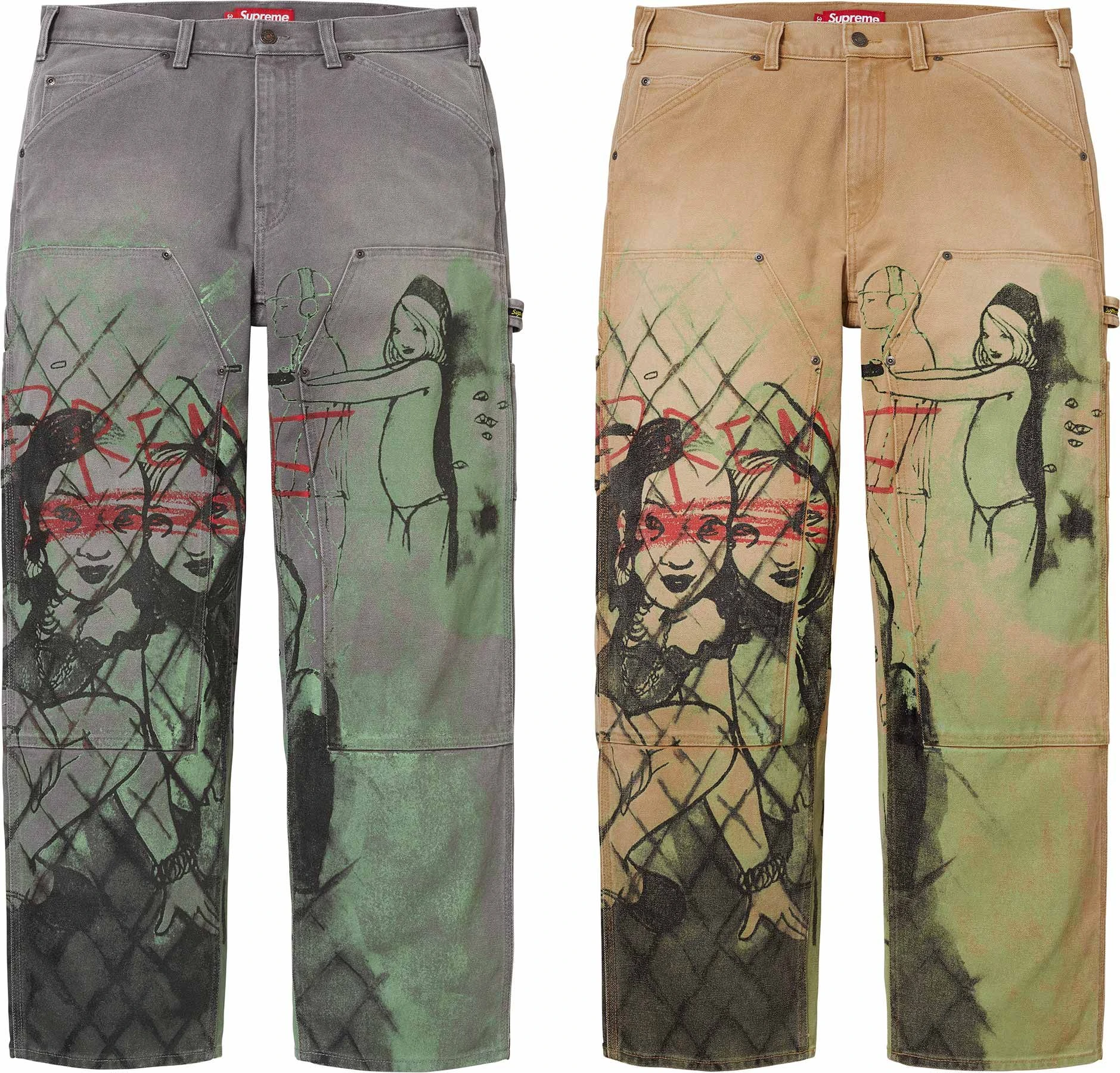 Supreme Rita Ackermann Double Knee Painter Pant Fall/Winter 2026 official product assortment