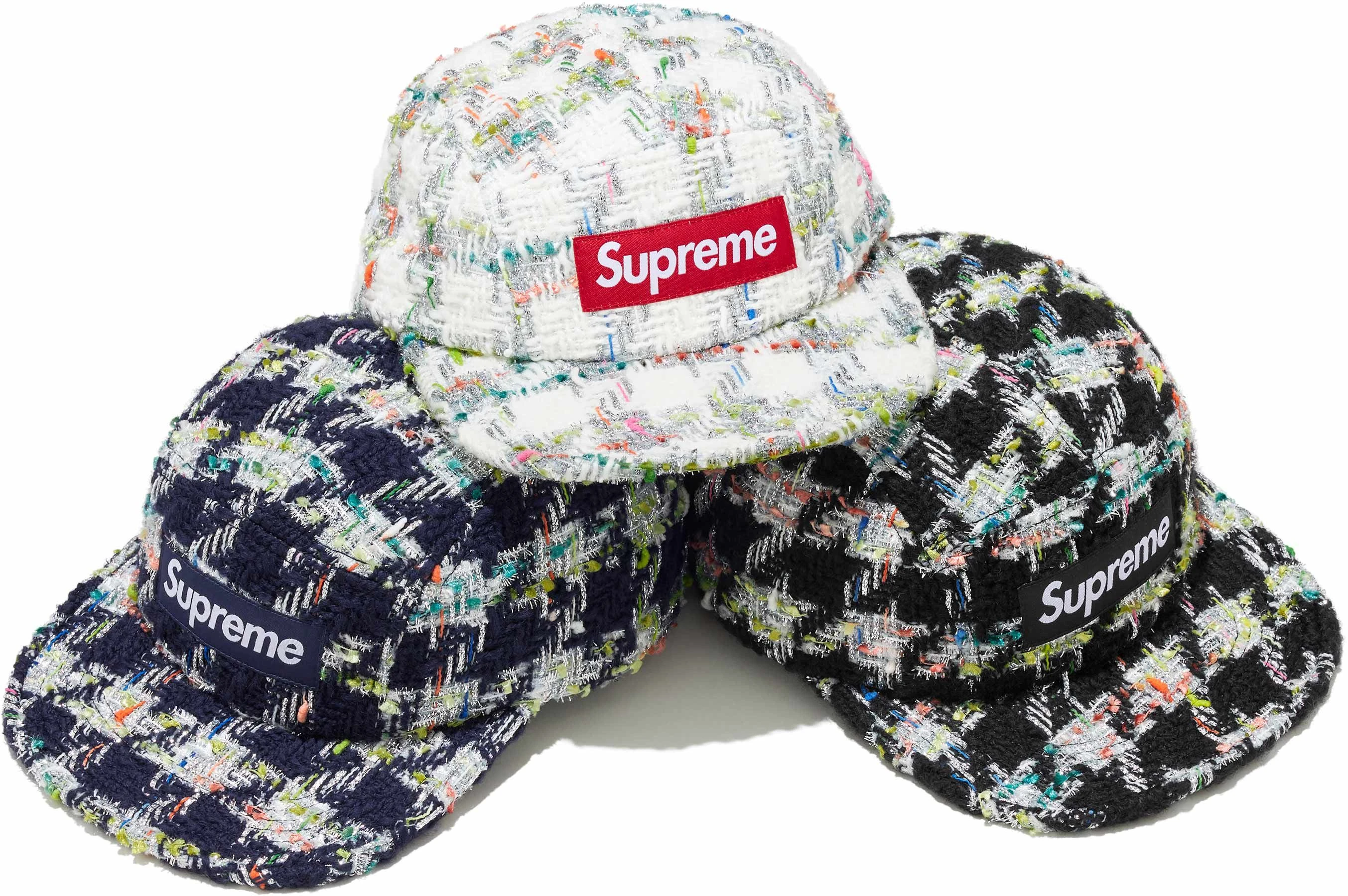 Supreme Metallic Bouclé Camp Cap Fall/Winter 2026 official product assortment