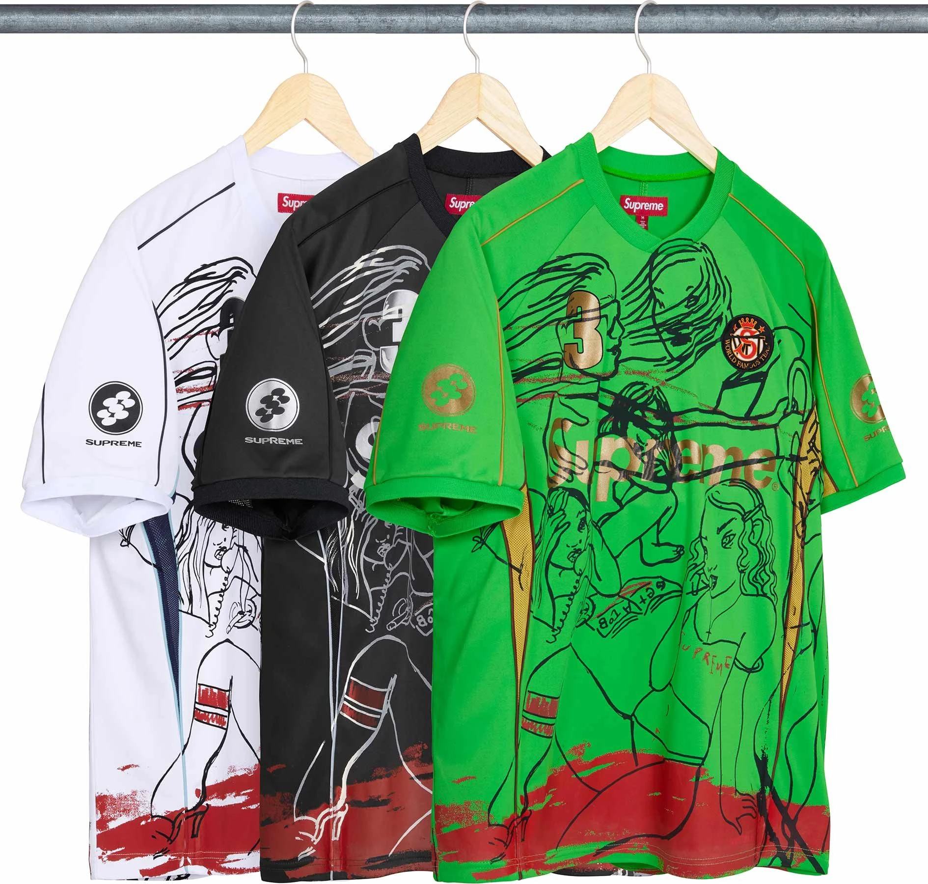 Supreme Rita Ackermann Soccer Jersey Fall/Winter 2026 official product assortment