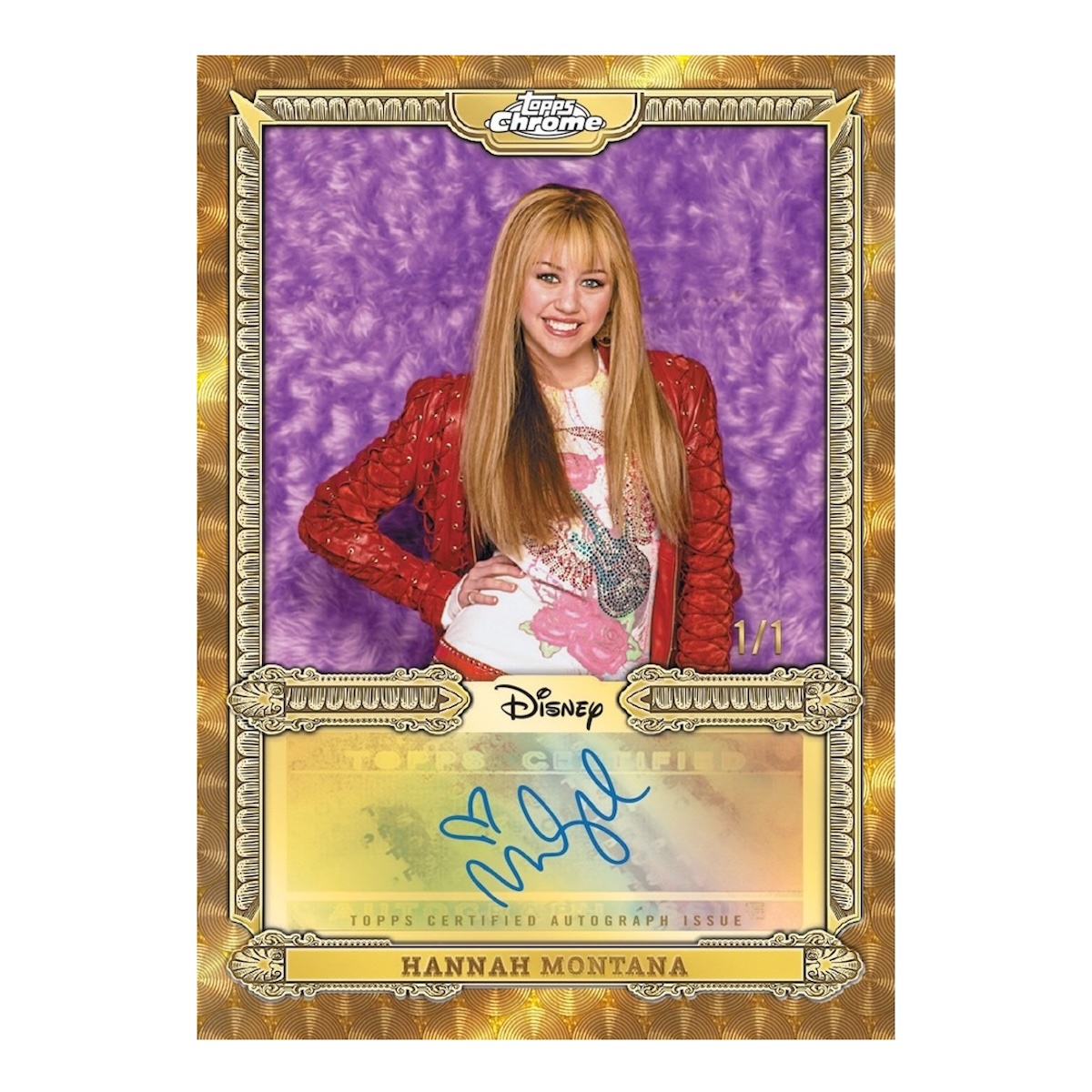 2026 Topps Mint Disney Hannah Montana autograph SuperFractor preview