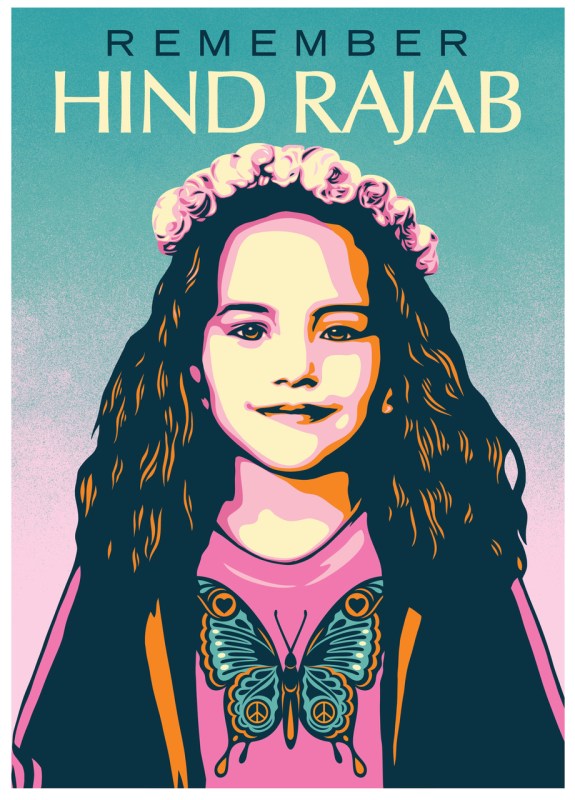 Remember Hind Rajab by Shepard Fairey