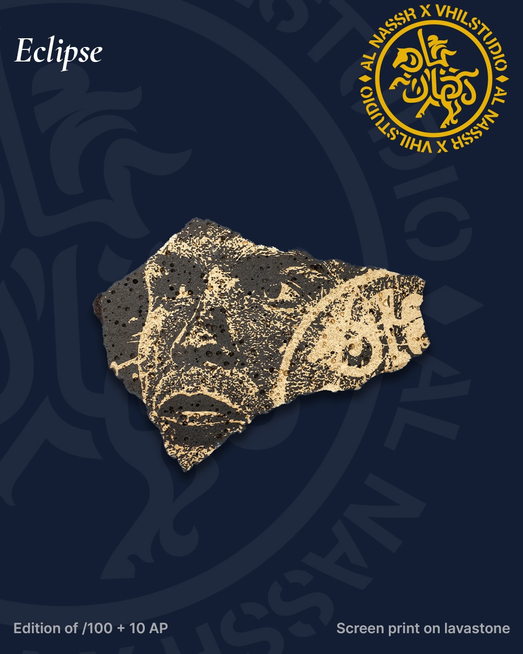 Official artwork card for Eclipse by Vhils; campaign marks retained.