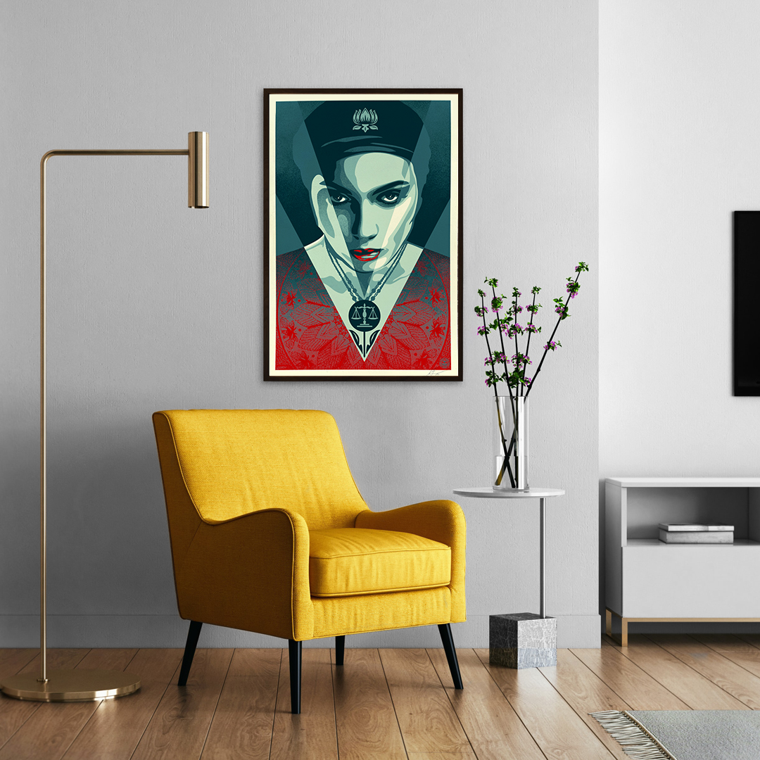 Justice Woman Offset by Shepard Fairey