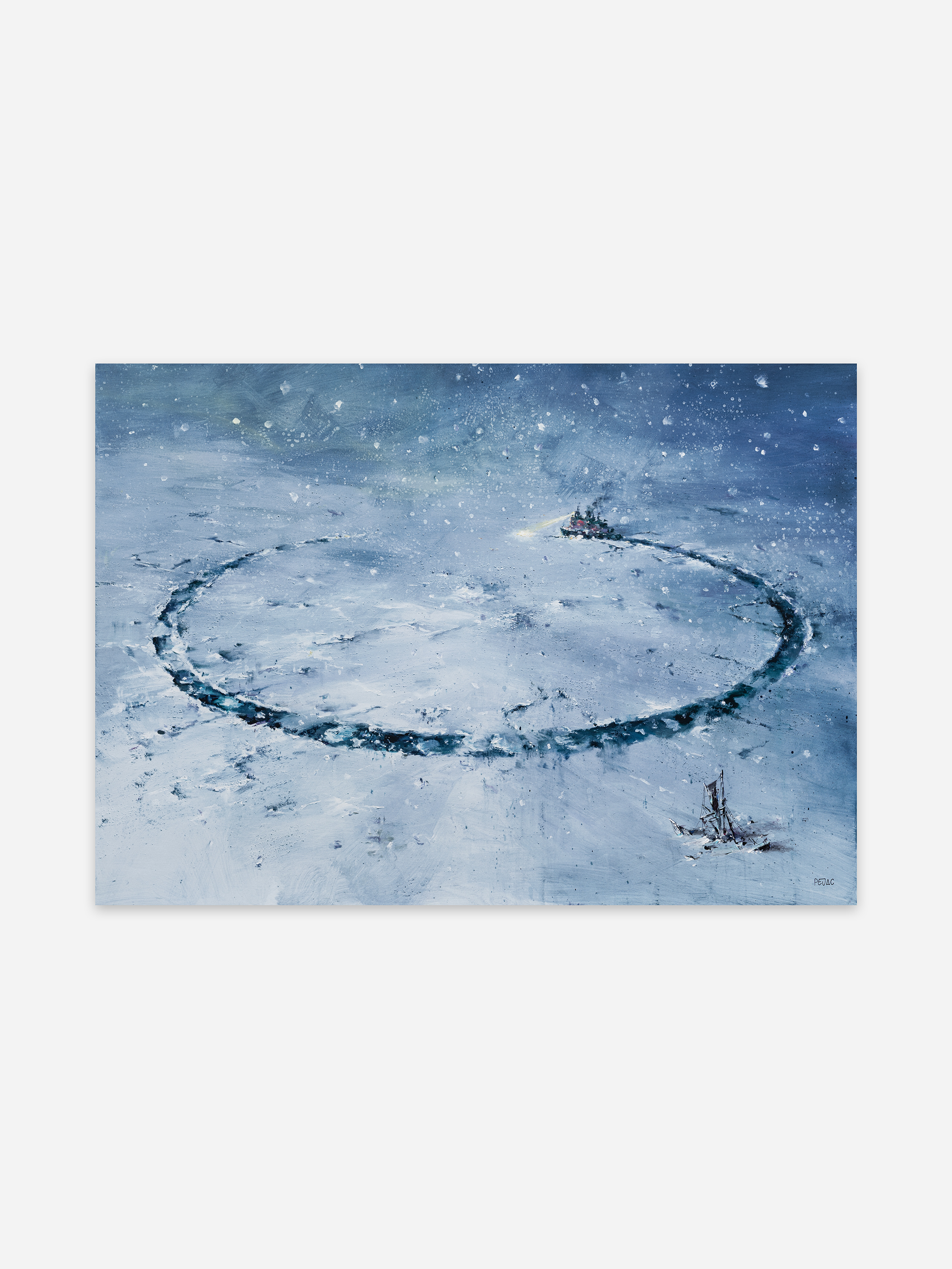 Pejac SELF-DEFENCE 1am (Special Edition), representative special copy 1/3 with submerged ship