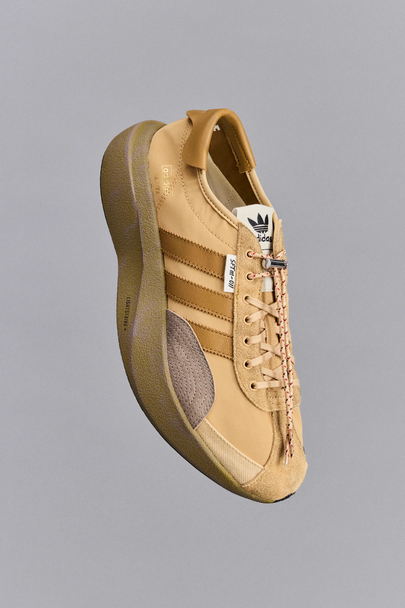 Song for the Mute x adidas SL72 Pro HQ7604 in the golden Cumin exclusive colorway