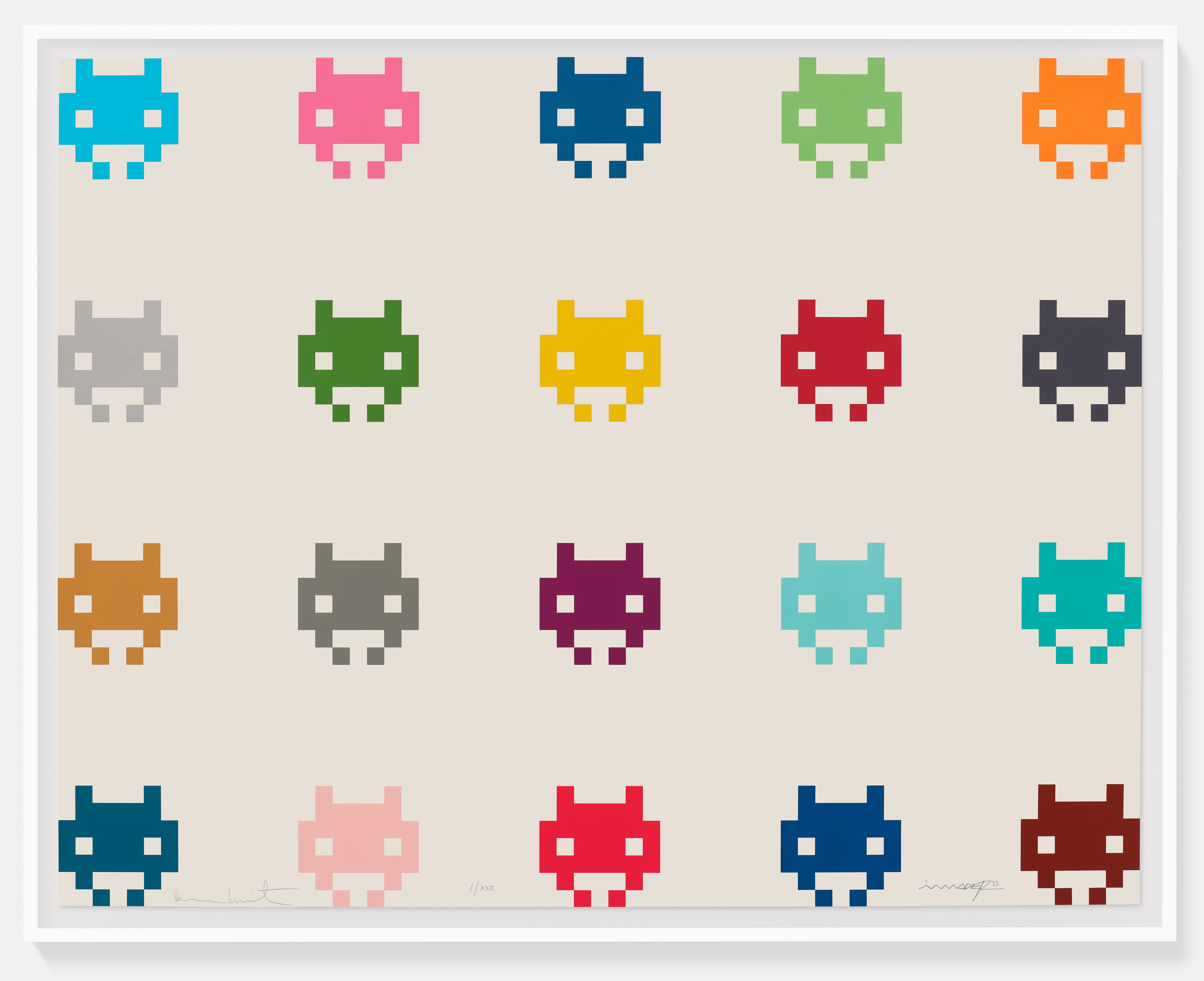 Damien Hirst and Invader, InvadHirst, TT2, official HENI edition preview